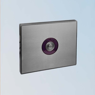 IF117DC直流暗裝感應大便閥(灰色面板帶按鈕燈)