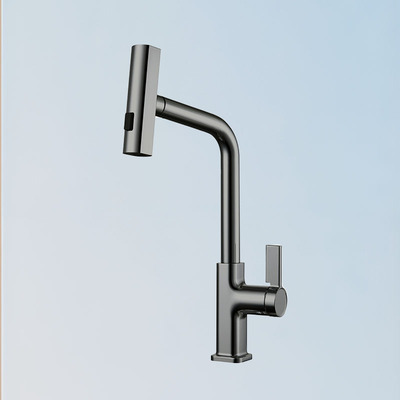 7K103C抽拉廚房龍頭（槍灰）