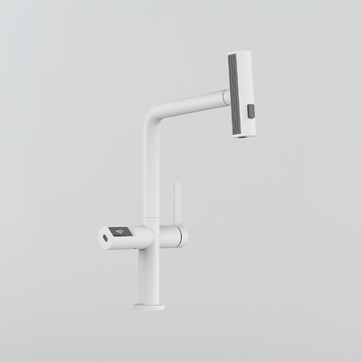 7K102A數顯感應抽拉廚房龍頭（啞白）外置電源